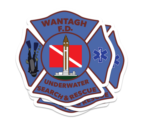 Wantagh FD Dive Maltese Stickers