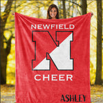 Newfield Cheer Personalized Plush Throw Blanket - N