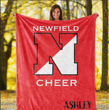 Newfield Cheer Personalized Plush Throw Blanket - N