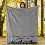 Brotherhood For The Fallen - Colorado Plush Throw Blankets
