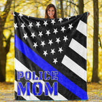 Police Mom Plush Throw Blanket