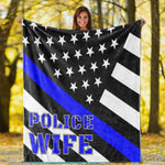 Police Wife Plush Throw Blanket
