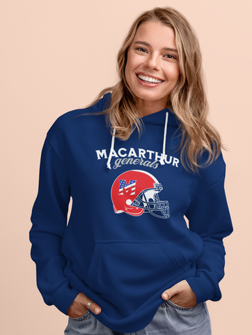 MacArthur Football Helmet Hoodies