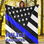 Police Daughter Plush Throw Blanket